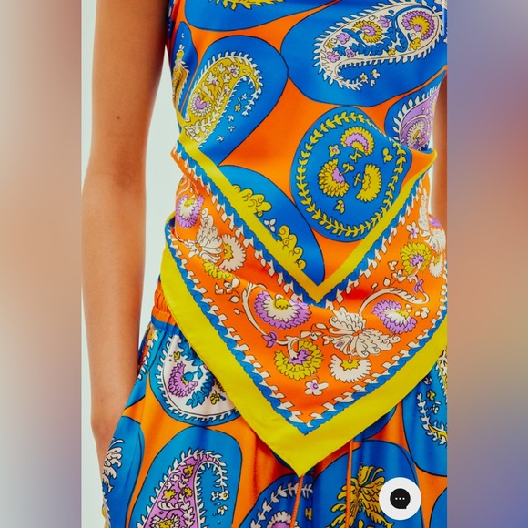 Alemais Luis Multi Colored Silk Scarf - Picture 4 of 9